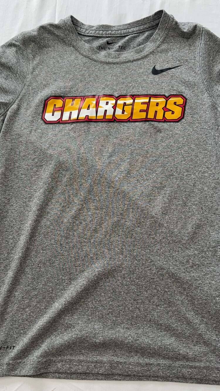 Nike Los Angeles Chargers Dri-FIT Athletic Cut T-Shirt Size M